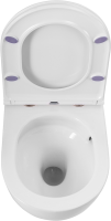 Комплект Унитаз подвесной BelBagno Sfera-r BB046CH-TOR безободковый + Крышка BB870SC с микролифтом + Инсталляция Geberit Duofix UP 320 111.300.00.5 + Кнопка Sigma 01 115.770.11.5 белая + Крепления 111.815.00.1 к стене + Звукоизоляция