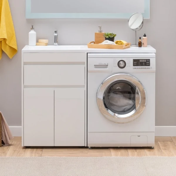 Тумба с раковиной Aquanet Токио 48 1 ящик, 2 двери L