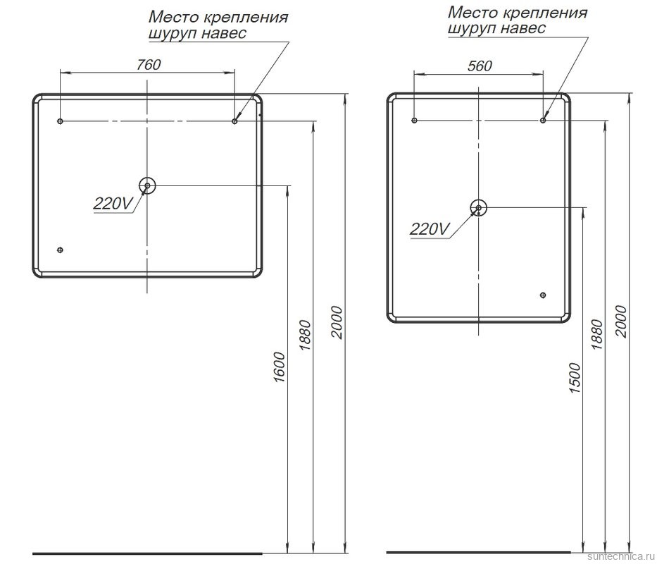 Зеркало Aquanet Ирис 100х80 с подсветкой