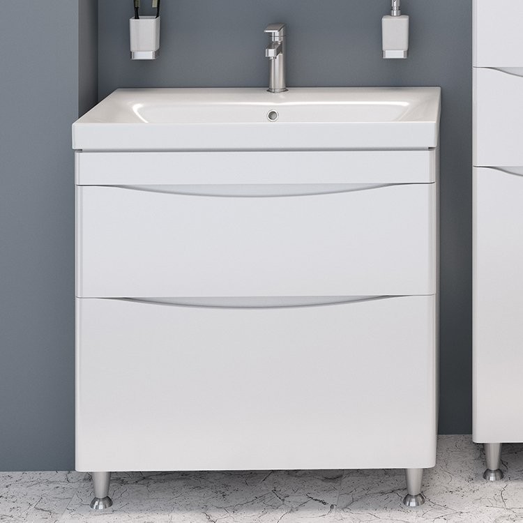 Тумба с раковиной Runo Афина 80