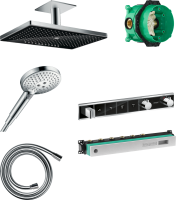 Душевой комплект Hansgrohe Rainmaker Select 460 (3 jet) 24006600 + 26530000 + 28272000 + 15357600