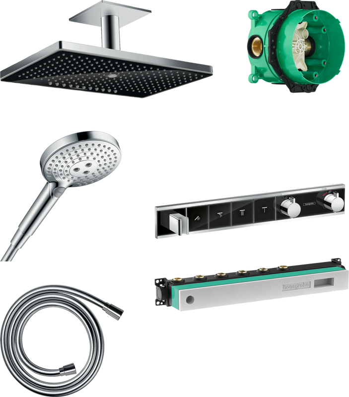 Душевой комплект Hansgrohe Rainmaker Select 460 (3 jet) 24006600 + 26530000 + 28272000 + 15357600