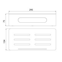Полка Lemark SHELF LINE 9772044 черный