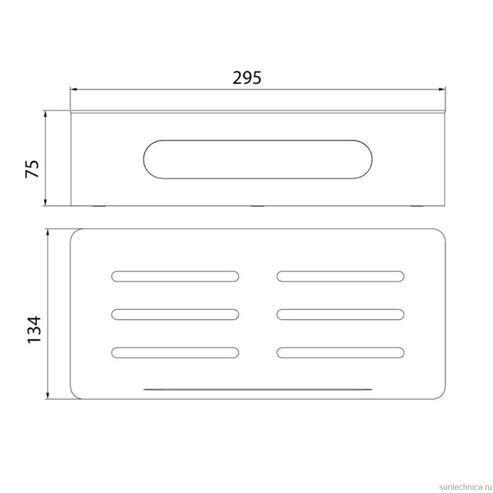 Полка Lemark SHELF LINE 9772044 черный