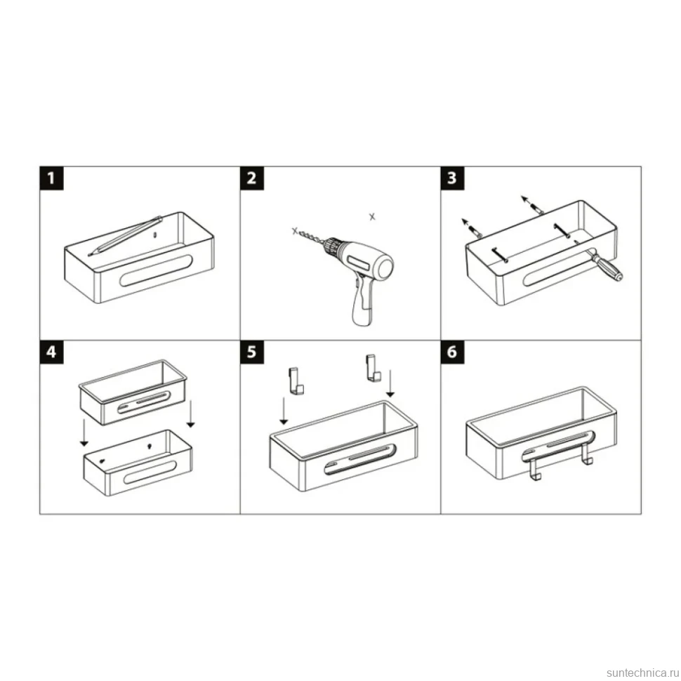 Полка Lemark SHELF LINE 9772044 черный
