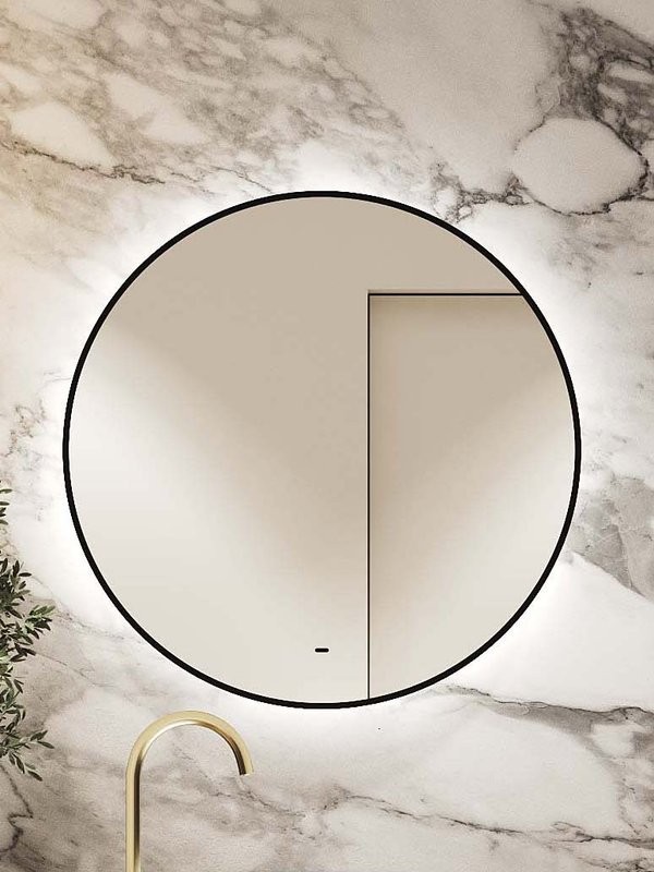 Зеркало круглое CONTINENT Led Portal 80х80 см, бесконтактный сенсор, с холодной подсветкой