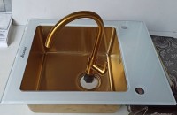 Смеситель для кухни Seaman Barcelone SSL-5815 gold satin