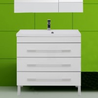 Тумба с раковиной Aquanet Верона 90 белая Тумба с раковиной Aquanet Верона 90 белая