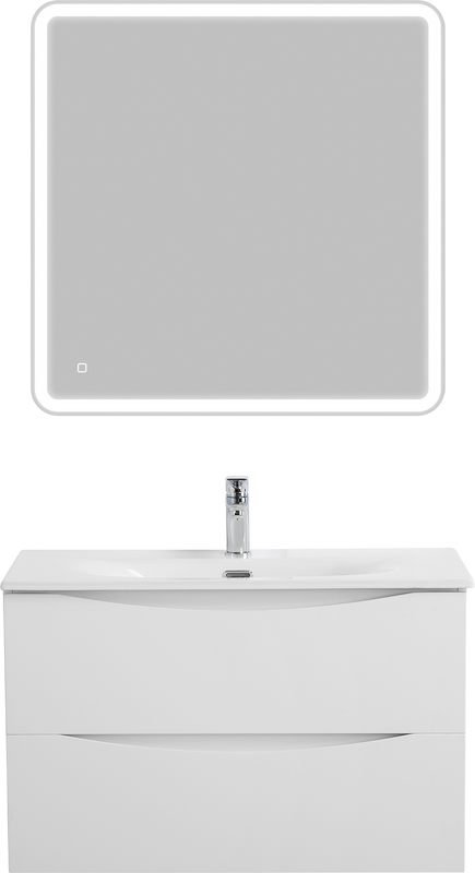 Мебель для ванной комнаты BelBagno Marino-cer-mini 80 подвесная, bianco lucido