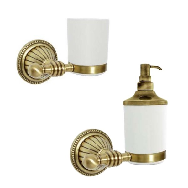 Набор Стакан Boheme Hermitage Bronze 10323 + Дозатор 10337