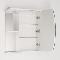 Зеркало-шкаф Style Line Эко Волна Камелия С 60 белое, с подсветкой