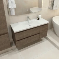 Тумба с раковиной Caprigo Forte 120 R подвесная, шоколадный орех