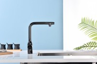 Смеситель для кухни Paulmark Viper Vi213105-GB глянцевый черный