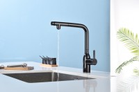Смеситель для кухни Paulmark Viper Vi213105-GB глянцевый черный