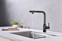 Смеситель для кухни Paulmark Viper Vi213105-GB глянцевый черный