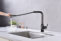 Смеситель для кухни Paulmark Viper Vi213105-GB глянцевый черный