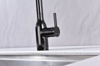 Смеситель для кухни Paulmark Viper Vi213105-GB глянцевый черный