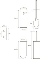 Набор Держатель Bemeta Brilo 161212030 + Ершик 161313060 Набор Держатель Bemeta Brilo 161212030 + Ершик 161313060
