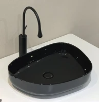 Накладная раковина BelBagno BB1435-NERO