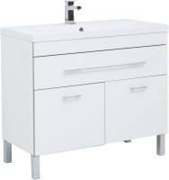 Мебель для ванной комнаты Aquanet Верона 100 белая, 1 ящик, 2 двери