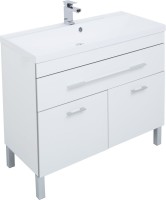 Мебель для ванной комнаты Aquanet Верона 100 белая, 1 ящик, 2 двери