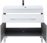 Мебель для ванной комнаты Aquanet Верона 100 белая, 1 ящик, 2 двери