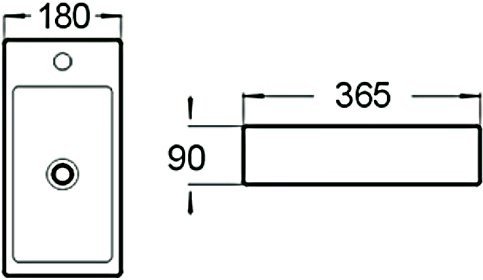 Раковина маленькая в туалет SantiLine SL-2010L