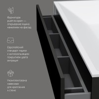 Тумба под раковину без столешницы AM.PM Inspire V2.0 120 графит матовый Тумба под раковину без столешницы AM.PM Inspire V2.0 120 графит матовый