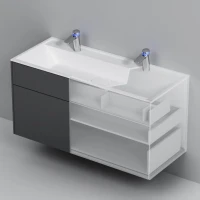 Тумба под раковину без столешницы AM.PM Inspire V2.0 120 графит матовый Тумба под раковину без столешницы AM.PM Inspire V2.0 120 графит матовый