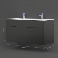 Тумба под раковину без столешницы AM.PM Inspire V2.0 120 графит матовый Тумба под раковину без столешницы AM.PM Inspire V2.0 120 графит матовый