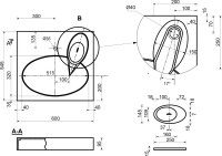 Раковина над стиральной машиной Эстет Lea 60х54.5