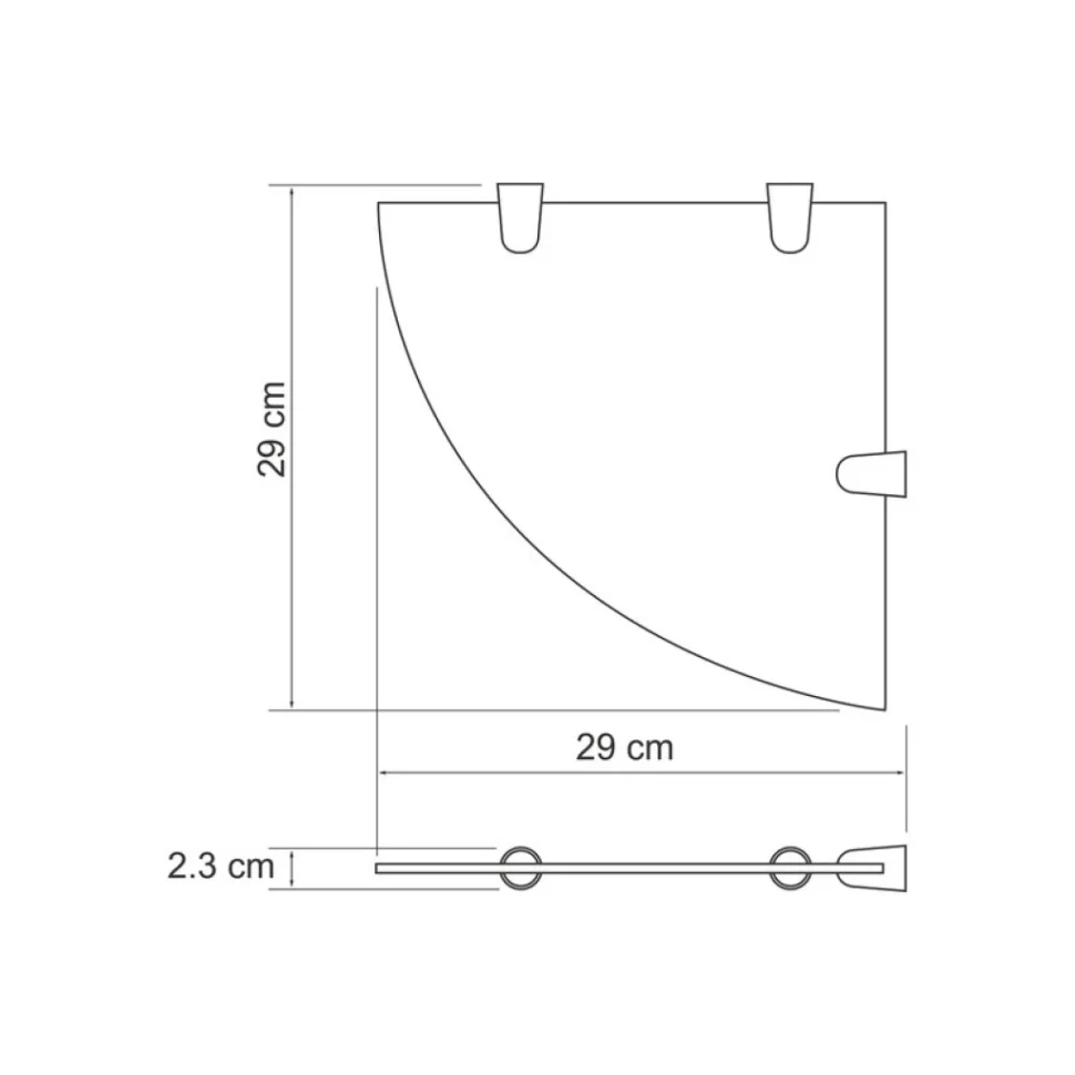 Полка Wasserkraft Kammel 533W угловая white