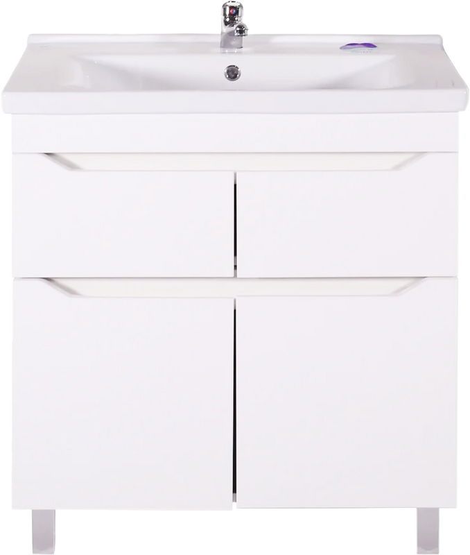 Тумба с раковиной ASB-Mebel Бари 80-2.2 белая