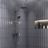 Душевая стойка Damixa Jupiter 977780300 черная матовая