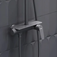 Душевая стойка Damixa Jupiter 977780300 черная матовая Душевая стойка Damixa Jupiter 977780300 черная матовая