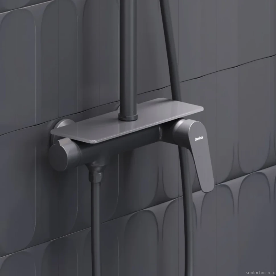 Душевая стойка Damixa Jupiter 977780300 черная матовая