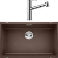 Комплект Мойка Blanco Subline 700-U кофе + Смеситель Ambis-S 523119