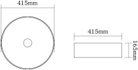 Накладная раковина SantiLine SL-1057MB