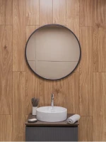 Зеркало круглое Dreja Miro 80 графит Зеркало круглое Dreja Miro 80 графит