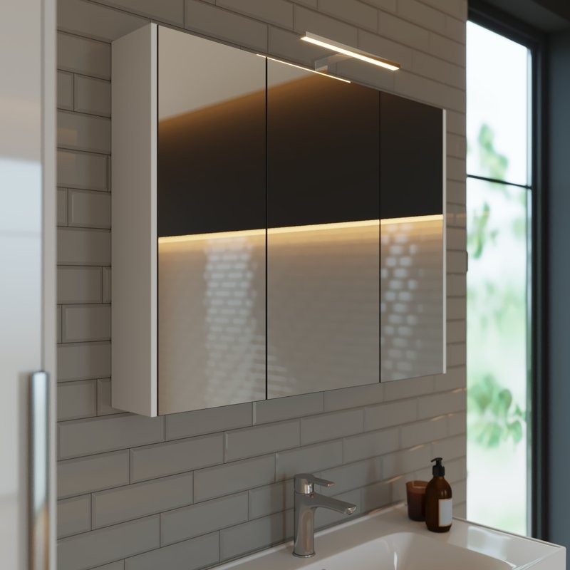 Зеркало-шкаф Dreja Prime 90 белый