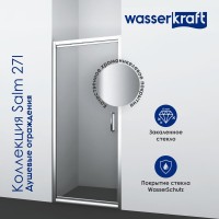 Душевой уголок Wasserkraft Salm 27I22 100x90 см
