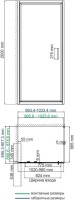 Душевой уголок Wasserkraft Salm 27I22 100x90 см