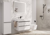 Смеситель для раковины Hansgrohe Tecturis E 240 Fine 73070670 матовый черный