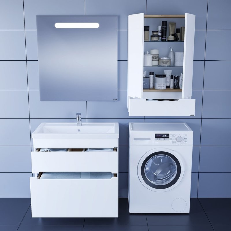 Мебель для ванной комнаты СаНта Лондон 80 подвесная