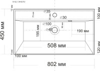Мебель для ванной комнаты СаНта Лондон 80 подвесная