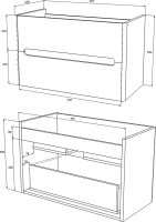 Мебель для ванной комнаты Vod-Ok Флорена 80 белая