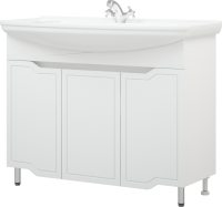 Тумба с раковиной Corozo Мирра 105 белая