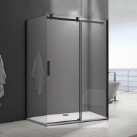 Душевой уголок Good Door Galaxy Galaxy WTW+SP-C-В 140x100, профиль черный