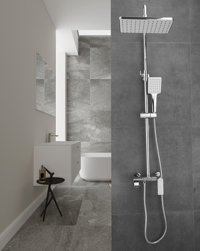 Душевая стойка Haiba HB24639 хром