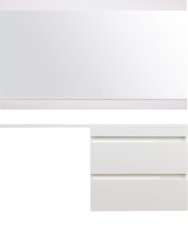 Мебель для ванной комнаты Style Line Даллас 130 Люкс Plus подвесная, белая, эмаль R